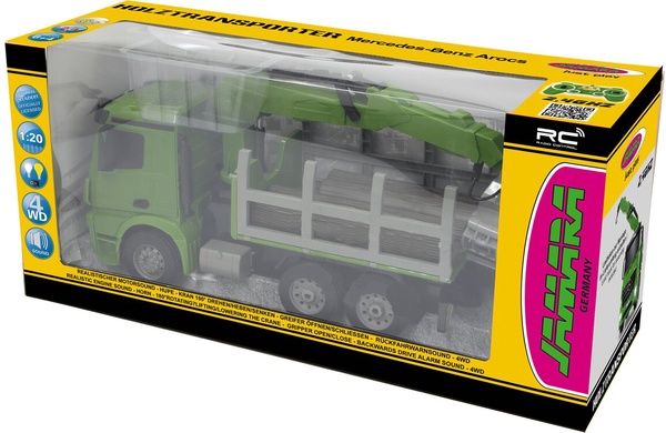 Camion Transportador de Madera Mercedes-Benz Arocs 1:20 2,4GHz